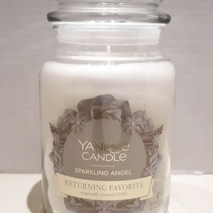 Discontinued New Yankee Candle Sparkling Angel 22oz jar candle